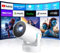 [Built-in Apps & 2025 Upgraded] Salange Mini Projector 4K HY300 Ultra FHD 1080P,Portable Smart Projector with WIFI 6 and Bluetooth 5.4,300ANSI Lumens,Auto Keystone,Outdoor Movie Projector for bedroom