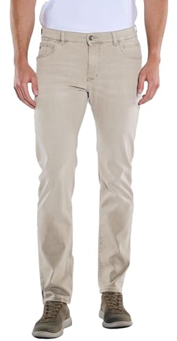 engbers Herren Herren Jeans Regular, Beige, 39288, Beige in Größe 32/32