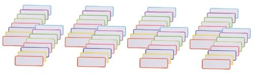 Angoily Etiquetas Magnéticas De Borrado Seco Reutilizables Imán Oficinas Y Cocinas Fáciles De Identificar Y Organizar 54 Piezas X 4