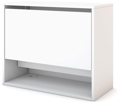 ASSMANN Wandsekretär Cubas Basic 74x80cm Weiß, TÜV-Zertifiziert, fertig montiert für Homeoffice