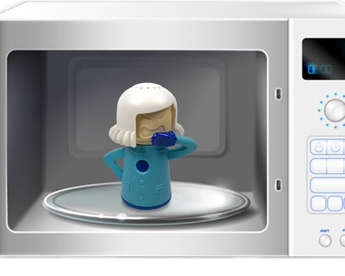 Angry Mom Nettoyant pour four à micro-ondes - Le nettoyeur vapeur nettoie facilement la saleté en quelques minutes - Cartoon Cool Fridge Odor Remover pour la maison, la cuisine et le bureau
