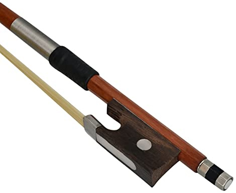 Anton Breton AB-100 3/4 Student Violin Bow - Hardwood Stick with Genuine Horsehair, Rosewood Frog, Comfortable Grip for Beginners & Students