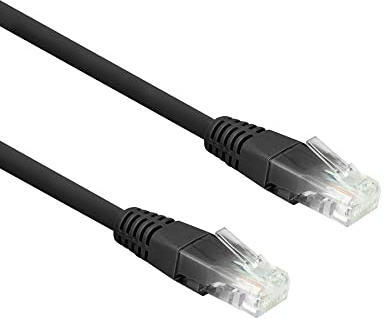 Eminent CAT6 LAN Kabel 10m Ethernet, 10/100/1000/Mbit/s, RJ45, U/UTP Netzwerkkabel, 250 MHz, PoE, CCA Kupfer, für Switch, Router, Patch Panel, TV, PC & Laptop, Schwarz – IM8910