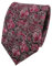 TigerTie Designer Krawatte in rot bordeaux rosa schwarz silber Paisley
