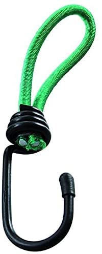 DC - Lotto di 10 ganci in metallo con asola elastica, per fissare teli e reti su rimorchio