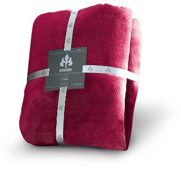 Irisette 8900-70 Castel Kuscheldecke Uni Microfaser, 150 x 200 cm, Magenta