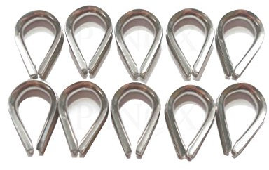 FP INOX Guardacabos 6 mm (Lote de 10) Acero Inoxidable 316