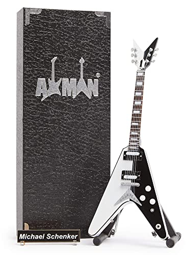 Michael Schenker (UFO) - Miniatur-Gitarren-Replik – Musikgeschenke – handgefertigte Verzierung