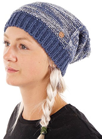 CMP MÜTZE Beanie BOMMELMÜTZE BLAU Fleece WÄRMEISOLIEREND Muster 5504066 (one-Size)