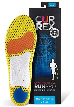 CURREX RunPro Sohle – Entdecke Deine Einlage für eine neue Dimension des Laufens, Dynamische Einlegesohle, Blau- High Profile Gr.- EU 37-39/ S