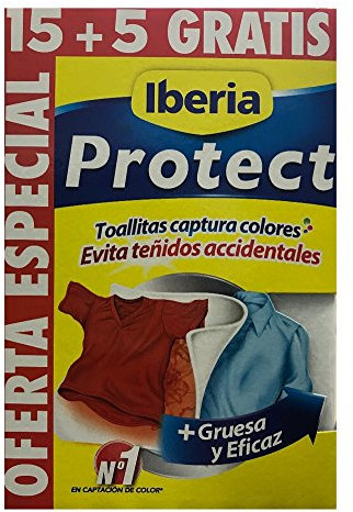 Iberia Protect - Toallitas captura colores, 1 paquete con 20 unidades