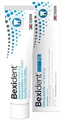 ISDIN Bexident Blanqueante Pasta dentífrica, Acción blanqueante y antimanchas con resultados en 7 días, Uso Diario, 1 x 125ml