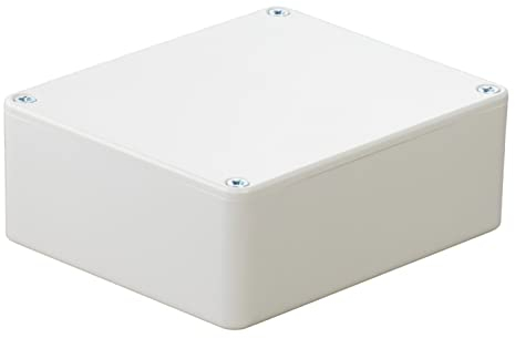 HeiGroup - MB2W ABS Kunststoffgehäuse mit Deckel, Mehrzweckgehäuse, Modulgehäuse, (LxBxH) 100 x 76 x 40 mm, mit Leiterplattenführung, Weiß - Poliert