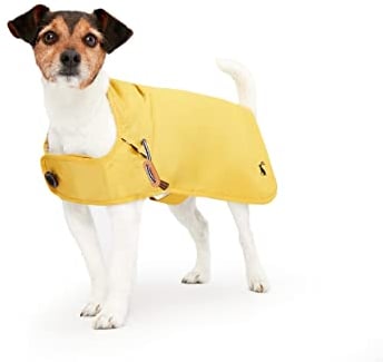 Joules Rosewood Joules Antique Gold Hundemantel, wasserabweisend, senffarben, Größe L