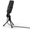 uRage HD-Mikrofon “Stream 700 HD” schwarz, inkl. Ständer, Streaming, Gaming, Podcast, Music Recording, youTube, Video, Dual-Screen-Popfilter, USB-Port, 2,5m Kabel, 30 Hz - 18 kHz, Kopfhörerausgang