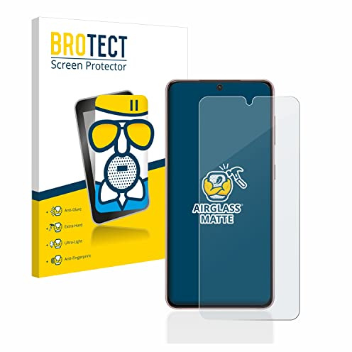 BROTECT Schutzglas für Samsung Galaxy S21 | Entspiegelnder Displayschutz Made in Germany Schutzfolie Glas Matt Anti-Reflex Kratzfest 9H Anti-Fingerprint Einfache Montage