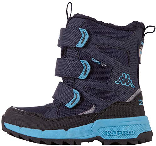 Kappa Unisex Kinder Stiefel Winterschuh gefüttert blau 260902K, Schuhgröße:34 EU