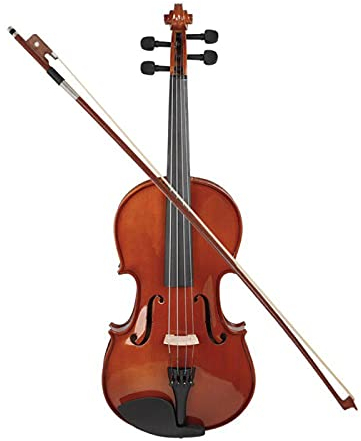 KEPOHK 16 Zoll nat¨¹rliche akustische Bratsche Fichte Massivholz Bratsche mit Aufbewahrungskoffer Bogen Kolophonium Geschenk Violine Instrument f¨¹r musikalische Liebhaber