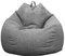 harupink Pouf Poire Adulte et Enfants,Classique, Fauteuil de Pouf Poire d’intérieur et d’extérieur, Pouf sans Remplissage,Grand,Housse (L Gris foncé)