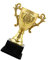 Wakauto Gold Plastic Trophies, Gold Award Trophies Competition Cups Winner Gold Award, Plastic Prize Cup Small Golden Reward for Most Party School Sport
