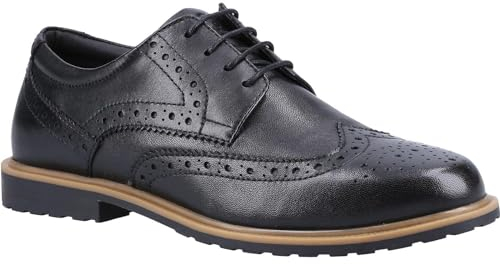 Hush Puppies Verity Brogue Schuluniform-Schuh, Schwarz, 39 EU