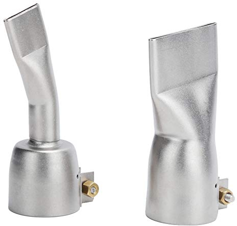 2 Piece Welding Gun Flat Nozzle, 2 Pieces 20 mm Small 40 Flat Nozzle, Large Tip for Welding Tool, Stainless Steel Large Welding Tool, Hot Air Hot Air Gun