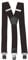 Fabio Farini - 4 cm breiter Hosenträger Y Form für Herren - Dunkelbraun