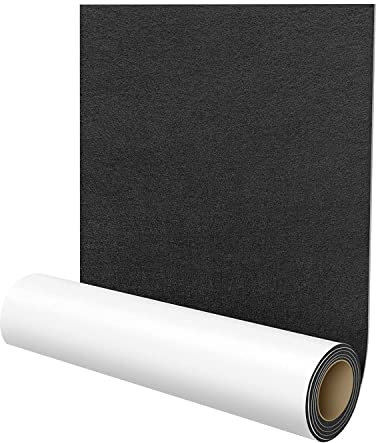 Dellx Self-Adhesive Felt Gliders,40 x 150 cm,Self-Adhesive Felt Pads, Furniture Gliders, Multi-Purpose Adhesive Mat Tape Black