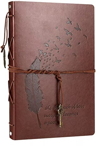 Fotoalbum Sammelalbum, 60 Schwarze Seiten, nachfüllbar, Leder, Sammelalbum, Erinnerungsbücher, Gästebücher, DIY-Kits (Argento, 28 x 21 cm)