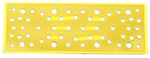 EMSea Tampone di levigatura compatibile con Mirka DEOS 383CV Levigatrice a gancio e fibbia, tampone di levigatura, strumenti abrasivi, tampone di protezione di ricambio per levigatrice 70 x 198 mm