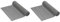 Venilia PVC Anti-Rutsch Unterlage Venigrip Anthrazit Schubladenmatte, Kofferraummatte, Antirutsch Universalmatte, 30 x 150 cm, 54164 (Packung mit 2)