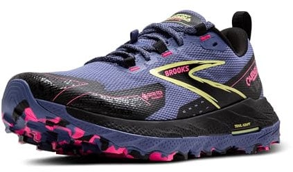 BROOKS 1204151B464 Cascadia 18 GTX Donna, Grey Blue/Black/Pink EU 40.5