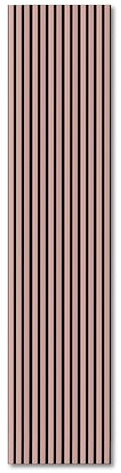 KAISER plastic® Akustikpaneele | Farbe: Pastell Lachs | Wandpaneele in verschiedenen Formaten | Deko Wohnzimmer | Wanddeko in Pastellfarbe | Akustik Paneele Wand | Lamellenwand (120 x 60 cm - 1STK.)