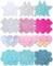 Tripetals Glitzer-Pasties, Nippel-Abdeckungen, Einweg-Klebepads, griffige Nippel-Abdeckungen, sexy, 12 Stück, Blau Rosa