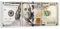 Yatsen Bridge 3 Stück Dollar Money Leinwand Wandkunst Dekor Vintage 100 Dollar Bill Motivationsposter Gemälde für Heimdekoration und Büro Wohnzimmer Kunstwerk gerahmt fertig zum Aufhängen - 30,5 cm B