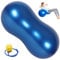 Erdnussball Platzsicherer Dicker Erdnuss-Gymnastikball Aus Pvc 35,4 X 17,7 Zoll Balanceball Mit Luftpumpe Tragbarer Erdnussball Schwangerschaftsball Geburtsball für Kinder Therapie Schwangerschaft Yog