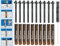 VERBUNDANKER SET M8x110mm EDELSTAHL A4-10x Glaspatronen M8 + 10 Ankerstangen M8x110mm A4 + Zylinderbürste/Klebeanker Ankerstangen Schwerlastbefestigung