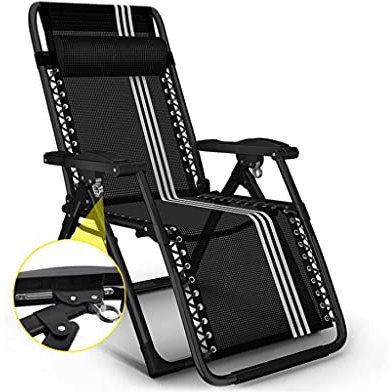 CRBUDY Bequeme und stabile Hochleistungs-Garten-Sets Sonnenliege, Camping-Gartenstühle Klappbarer Zero Deck Chair Recliner Liegende wasserdichte Chaiselongues aus Metall für den Außenbereich