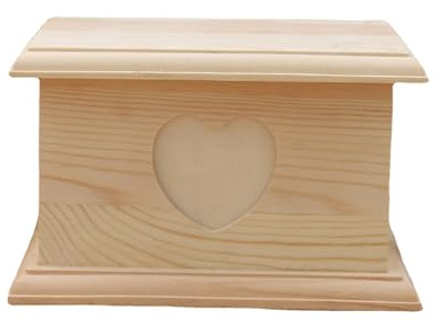Urnes funéraires pour animaux de compagnie en bois avec cadre photo, boîte à cendres funéraires pour petits animaux