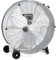 GOPLUS Ventilador Industrial 180W, Ventilador de Suelo de Diámetro 65CM, Viento de Pie con 3 Velocidades, Viento Potente con Asa y 2 Ruedas de Transporte, Botón de Ajuste, Mango Lateral, Plata
