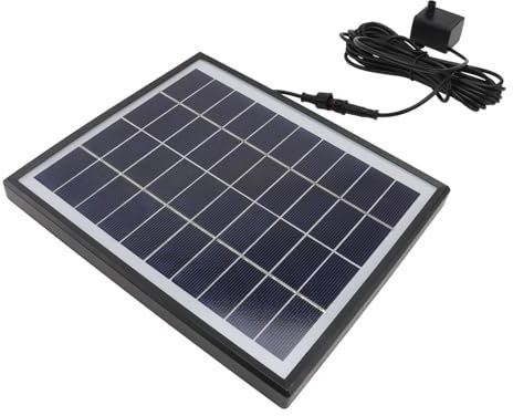 BESTonZON 12v Fontaine De Jardin Solaire Pompe à Eau Pour Bassin Oiseaux Et Décor De Jardin h Fonctionnement Automatique Et