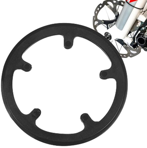 Protector de Plato | Protector Cubierta de Cadena para Bicicleta,Con 5 Agujeros Envolvente Todas las Condiciones Climáticas Marcos 40 Dientes Uso Urbano Infantil Montaña Descenso