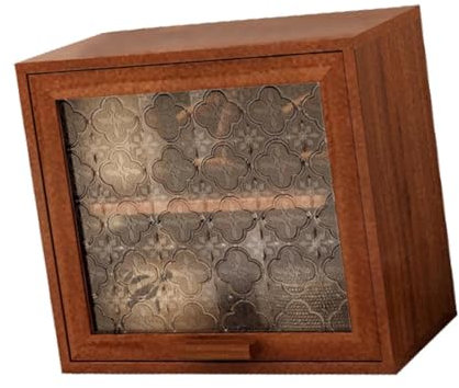 Fenteer Schreibtischvitrine aus, Holzregal, platzsparender multifunktionaler Tisch-Organizer, Vitrine für Tassen und Make-up