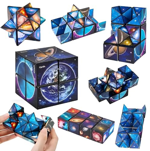 Cylora Cubo Mágico Celestial 2 en 1, Cubo Infinito 3D, Transformación Cubos, Juguete Antiestrés y Educativo, Perfecto Regalo para Niños y Adultos, Regalos de Juegos Educativos