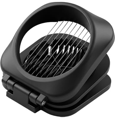 nilic Egg Slicer for Boiled Eggs, Egg Cutter | 304 Stainless Steel, Aluminium Alloy, Multi Functional with Non-Slip Grooves, Ideal for Soft Fruits for Kitchen Helper