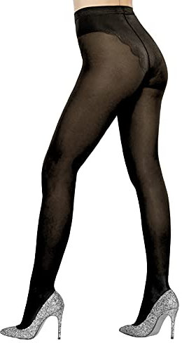 Solidea Collant 70 den NERO a maglia liscia NAOMI 70 sheer 12/15 mmHg art. 013170 Size XXL