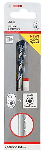 Bosch Professional 1x CYL-5 Betonbohrer (für Beton, Ø 8 x 100 mm, Robust Line, Zubehör Schlagbohrmaschine)