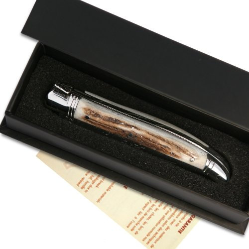 Laguiole avec un manche en bois de cerf et mitres en inox