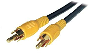 20 m Cable RCA macho/macho amarillo – Ideal para transferencia de vídeo