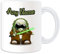 Personalised Gift - Kit Fisto Mug (Penguin Film Character Design Theme, White) - Any Name/Message on Your Unique - Costume Movie Superhero Hero Star Wars Jedi Lightsaber Laser Sword